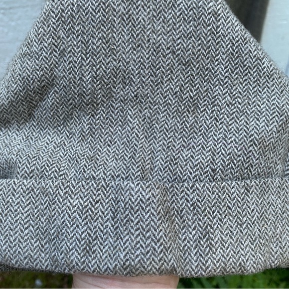 Eddie Bauer size 10 tall wool blend houndstooth trouser with cuffed hem - Picture 8 of 9